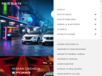 Frontpage screenshot for site: Nissauto Zagreb (http://www.nissan.hr)
