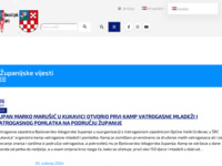 Frontpage screenshot for site: Bjelovarsko-bilogorska županija (http://www.bbz.hr/)
