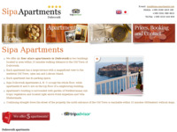 Frontpage screenshot for site: (http://www.sipa-apartments.com/)