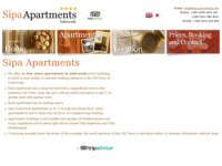 Frontpage screenshot for site: (http://www.sipa-apartments.com/)