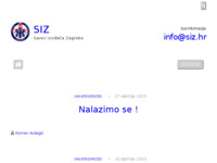 Frontpage screenshot for site: (http://www.siz.hr)