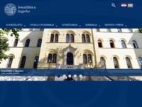 Frontpage screenshot for site: Sveučilište u Zagrebu (http://www.unizg.hr/)