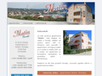 Frontpage screenshot for site: Apartmani Matin, Novalja, otok Pag (http://www.novalja-pag.net/matin/)
