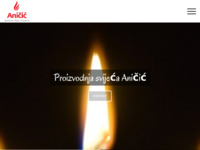 Frontpage screenshot for site: Proizvodnja svijeća Aničić d.o.o. (http://www.anicic.com/)