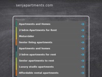 Frontpage screenshot for site: (http://www.senjapartments.com)