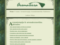 Frontpage screenshot for site: (http://www.aromaterra.hr)