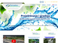 Frontpage screenshot for site: (http://www.interplan.hr)