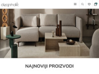 Frontpage screenshot for site: DizajnHolik e-trgovina (http://www.dizajnholik.hr)
