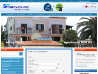 Frontpage screenshot for site: Karavela travel - Medulin, Hrvatska (http://www.karavela.com)