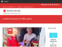 Frontpage screenshot for site: Gradsko društvo Crvenog križa Krapina (http://www.gdck-krapina.hr)