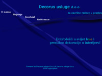 Frontpage screenshot for site: (http://www.decorus-usluge.hr)