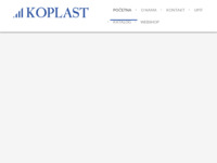 Frontpage screenshot for site: Koplast (http://www.koplast.hr/)