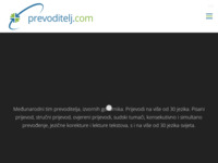 Frontpage screenshot for site: Prevoditelj.net - Web prevoditeljska agencija (http://www.prevoditelj.net)