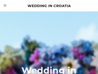 Frontpage screenshot for site: Vjenčanja u Hrvatskoj (http://www.wedding-in-croatia.com)