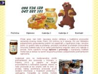 Frontpage screenshot for site: Kolić - proizvodnja meda (http://www.med-kolic.hr/)