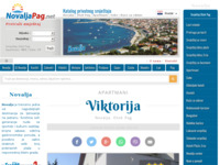 Frontpage screenshot for site: Apartmani Viktorija, Novalja (http://www.novalja-pag.net/viktorija/)