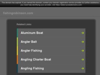 Frontpage screenshot for site: (http://www.fishingrobinson.com/)