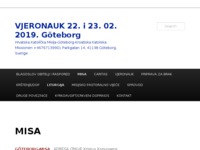 Frontpage screenshot for site: Hrvatska katolička misija, Göteborg (http://hrvatska-kmisija-goteborg.rkkweb.nu/)