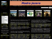 Frontpage screenshot for site: Modro Jezero (http://www.modrojezero.org/)
