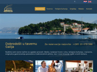 Frontpage screenshot for site: Taverna Galija, Cavtat (http://www.galija.hr)