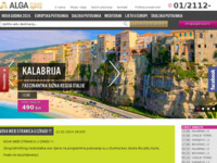 Frontpage screenshot for site: Alga d.o.o. turistička agencija (http://www.algatravel.hr/)