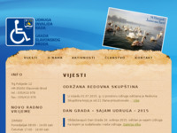 Frontpage screenshot for site: Udruga invalida rada grada Slavonskog Broda (http://www.uirsb.hr/)