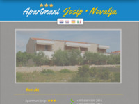 Frontpage screenshot for site: Apartmani Josip (http://www.novalja-pag.net/josip/)