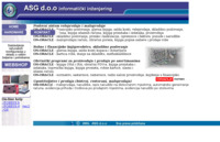 Frontpage screenshot for site: (http://www.asg.hr)