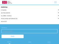 Frontpage screenshot for site: Bolnica Dubrovnik (http://www.bolnica-du.hr)
