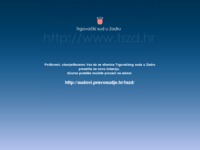 Frontpage screenshot for site: Trgovački sud u Zadru (http://www.tszd.hr/)