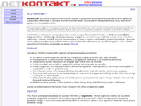 Frontpage screenshot for site: (http://www.netkontakt.biz/index.html)