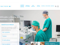 Frontpage screenshot for site: Bilić Vision - Poliklinika za oftalmologiju i ortopediju (http://www.bilicvision.hr/)