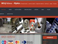 Frontpage screenshot for site: Auspuh servis Bolji d.o.o. Rijeka (http://www.bolji.hr)