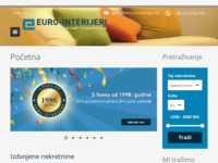 Frontpage screenshot for site: Euro-interijeri (http://www.euro-interijeri.hr)