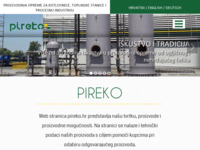 Frontpage screenshot for site: Pireko, proizvodnja i usluge (http://www.pireko.hr)