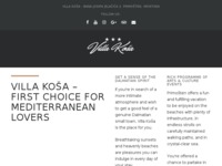 Frontpage screenshot for site: (http://www.villa-kosa.htnet.hr)