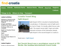 Frontpage screenshot for site: (http://www.find-croatia.com/blog/)