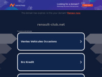 Frontpage screenshot for site: (http://www.renault-club.net/)