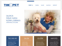 Frontpage screenshot for site: Tim Pet - salon za njegu kućnih ljubimaca (http://www.timpet.hr/)