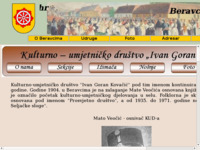 Frontpage screenshot for site: Stranice KUD-a Ivan Goran Kovačić Beravci (http://www.beravci.hr/kud)
