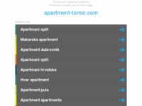Frontpage screenshot for site: (http://www.apartment-tomic.com)