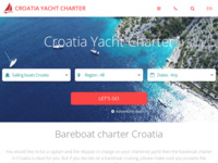 Frontpage screenshot for site: (http://www.croatia-yacht-charter.com)