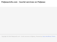 Frontpage screenshot for site: Pelješac - Orebić i Trpanj - turističke informacije i usluge (http://www.peljesacinfo.com)