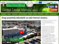 Frontpage screenshot for site: Dental centar Marušić (http://www.dentalcentarmarusic.com/)