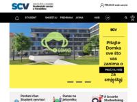 Frontpage screenshot for site: Studentski centar Varaždin (http://www.scvz.hr)