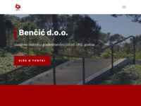 Frontpage screenshot for site: Benčić d.o.o. (http://www.bencic.hr/)