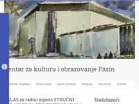 Frontpage screenshot for site: POU Pazin (http://www.puckouciliste-pazin.hr/)