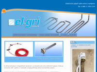 Frontpage screenshot for site: El-gri d.o.o. Zagreb industrijski električni grijači (http://www.el-gri.hr)