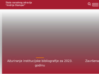 Frontpage screenshot for site: škola narodnog zdravlja (http://andrija.snz.hr/)