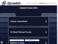 Frontpage screenshot for site: (http://www.island-hvar.info/)